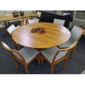 Sala de Jantar Redonda 6 Cadeiras 1,35m Phoenix Requinte