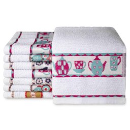 Kit 10 Panos de Prato Atoalhado Premium - Central Toalhas - 4