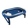 Banheira Infantil Portátil Dobrável Coroa 55L Clingo C6020 Branco/Azul - 2