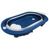 Banheira Infantil Portátil Dobrável Coroa 55L Clingo C6020 Branco/Azul - 4