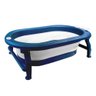Banheira Infantil Portátil Dobrável Coroa 55L Clingo C6020 Branco/Azul - 1
