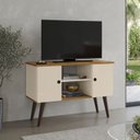 Ver imagem 2 de Rack para Tv até 50 Polegadas Viena com Nichos e Portas:off White/nature