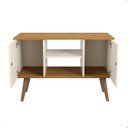 Ver imagem 3 de Rack para Tv até 50 Polegadas Viena com Nichos e Portas:off White/nature