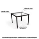 Ver imagem 2 de Conjunto Sala de Jantar Mesa Tampo em Vidro com 4 Cadeiras Hydra Plus Kappesberg