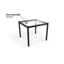 Ver imagem 4 de Conjunto Sala de Jantar Mesa Tampo em Vidro com 4 Cadeiras Hydra Plus Kappesberg