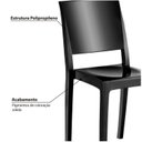 Ver imagem 3 de Conjunto Sala de Jantar Mesa Tampo em Vidro com 4 Cadeiras Hydra Plus Kappesberg