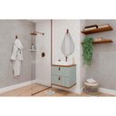 Ver imagem 1 de Conjunto Banheiro c/Espelho Milano/Gota 60cm Pistache MGM