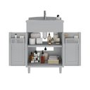 Ver imagem 4 de Gabinete para Banheiro com Lavatório Clássica sem Torneira