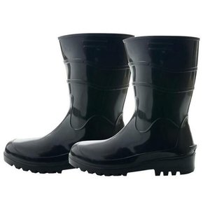 Bota de Pvc Cano Medio Preta N 45 Plastcor