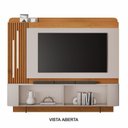 Ver imagem 5 de Estante para TV e Home Theater MDF 182cmx204cm Detalhes Curvos Laranja Cinamomo/Off