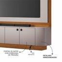 Ver imagem 6 de Estante para TV e Home Theater MDF 182cmx204cm Detalhes Curvos Laranja Cinamomo/Off