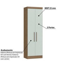 Quarto Modulado Solteiro Infinity com 5 Portas  - 2