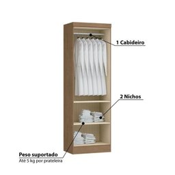 Quarto Modulado Solteiro Infinity com 5 Portas  - 3