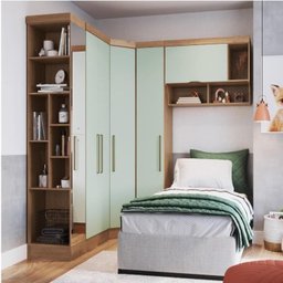 Quarto Modulado Solteiro Infinity com 5 Portas  - 1