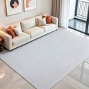 Ver imagem 1 de Tapete Sala Quarto Chevron Decorativo Cinza 2,00 X 2,50 Antiderrapante Moderno Zigzag
