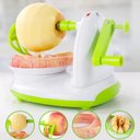 Ver imagem 2 de Descascador Manual de Frutas Maquina Tira Casca de Legumes Maca Batata com Manivela Mesa Bancada Lux