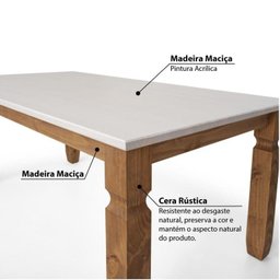 Conjunto para Jardim Mesa 182cm com 2 Bancos Rústicos Corona Ideal  - 2