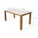 Ver imagem 4 de Conjunto para Jardim Mesa 182cm com 2 Bancos Rústicos Corona Ideal