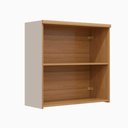 Ver imagem 3 de Armário Cozinha Aéreo Allure 2 Portas 80cm Gris e Jequitibá