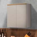 Ver imagem 1 de Armário Cozinha Aéreo Allure 2 Portas 80cm Gris e Jequitibá