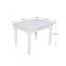 Conjunto Infantil Mesa 68x52cm com 2 Cadeiras Madeira Maciça  - 4