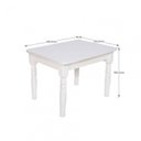 Ver imagem 4 de Conjunto Infantil Mesa 68x52cm com 2 Cadeiras Madeira Maciça Amarelo