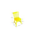 Ver imagem 5 de Conjunto Infantil Mesa 68x52cm com 2 Cadeiras Madeira Maciça Amarelo