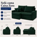 Ver imagem 3 de Sofá Cristal Caixa Zero 260m - Verde