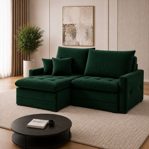 Sofá Cristal Caixa Zero 260m - Verde