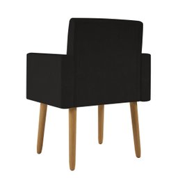 Poltrona Decorativa - Escritório - Recepção - Preta Cor:preto - 5