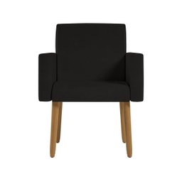 Poltrona Decorativa - Escritório - Recepção - Preta Cor:preto - 4