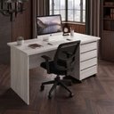 Ver imagem 4 de Mesa Notebook Diretor com Gaveteiro 150cm Carvalho