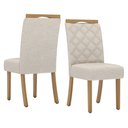 Ver imagem 5 de Conjunto Sala de Jantar Mesa 120 cm Tampo MDF 4 Cadeiras Layla Max Casa 812