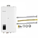 Ver imagem 1 de Aquecedor Rinnai 32,5 Litros E33 Feh Gn Branco (digital) + Kit Ligação de 40cm