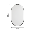 Ver imagem 5 de Espelho Médio Oval Decorativo de Banheiro 50 Cm Reflex