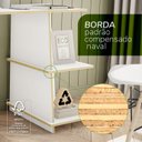 Ver imagem 7 de Mesa ECO Friendly Compensado Naval Flora 156,2cm Branco