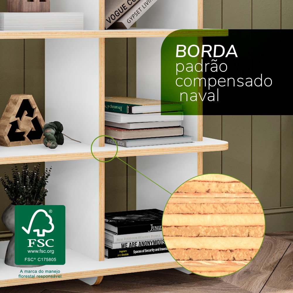 Estante ECO Friendly Compensado Naval Aurora - 8