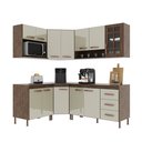 Ver imagem 2 de Cozinha Modulada Completa Fidelitá Lisboa 6 Peças 340cm 12 Portas 3 Gavetas com Tampo