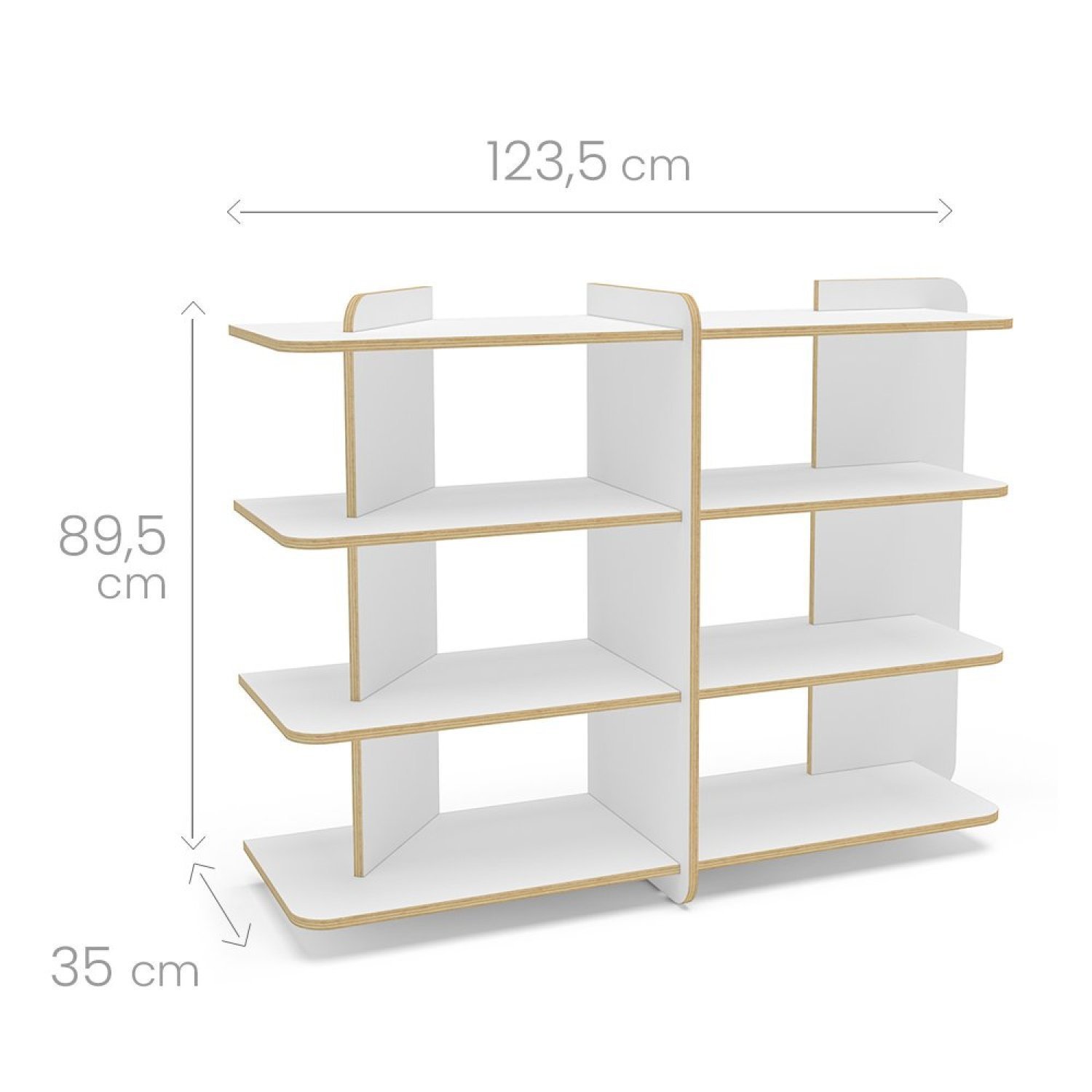 Estante ECO Friendly Borda Compensado Naval Luna - 5