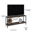 Ver imagem 5 de Estante para TV até 50 Polegadas 1 Nicho Aéreo Estilo Industrial Active Yescasa Marrom