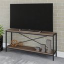 Ver imagem 6 de Estante para TV até 50 Polegadas 1 Nicho Aéreo Estilo Industrial Active Yescasa Marrom