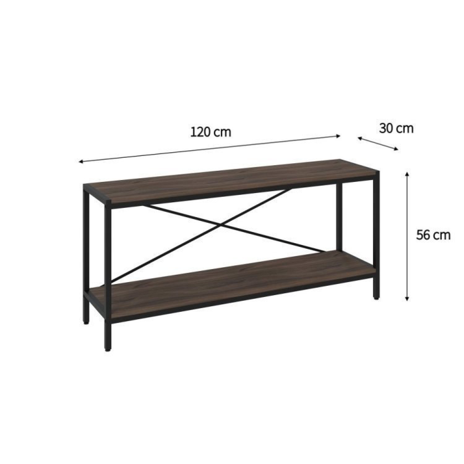 Estante para TV até 50 Polegadas 1 Nicho Aéreo Estilo Industrial Active Yescasa - 2