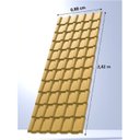 Ver imagem 3 de Telha PVC Plan 2,42x0,88cm 6 Ondas Permatti Bege/Marfim