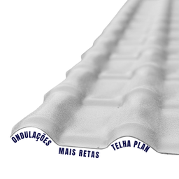 Telha PVC Plan 2,42x0,88cm 6 Ondas Permatti - 5 Telha PVC Plan 2,42x0,88cm 6 Ondas Permatti - 5