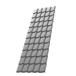 Telha PVC Plan 2,42x0,88cm 6 Ondas Permatti - 1 Telha PVC Plan 2,42x0,88cm 6 Ondas Permatti - 1