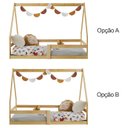 Ver imagem 5 de Mini Cama Infantil Montessoriana Casinha de Madeira com Estrado Sofia Natural Idimex