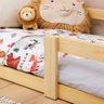 Mini Cama Infantil Montessoriana Casinha de Madeira com Estrado Sofia Natural Idimex - 9