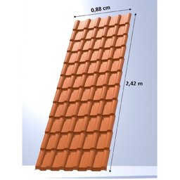 Telha PVC Plan 242x88cm Permatti - 4