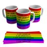 Caneca Orgulho Gay Bandeira Cores Eu Sou Humano - 1