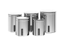 Ver imagem 1 de Conjunto de Potes para Mantimentos com Tampa e Visor Brinox Suprema 5 Peças Aço Inox